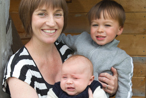 Liz Martin, with 3-month-old Angus, says Toby, 2, is presented with a wide range of quality food at his childcare centre. Photo / Mark Mitchell
