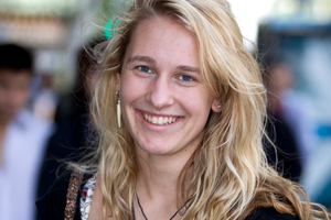 Claudia Dorr, 19, talks to the Herald about what young people think about lying, cheating and stealing. Photo / Dean Purcell