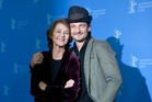 Barnaby Southcombe with his mother Charlotte Rampling. Photo / AP