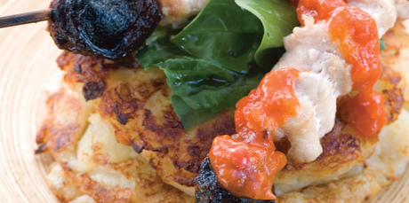 Potato apple rosti can accompany sweet or savoury foods. Photo / New Zealand Woman's Weekly