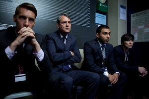 The line-up from Line of Duty, SoHo's new premier police show. Photo / Supplied