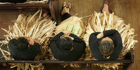 On Sundays the mainly Christian kingdom closes down as families dress in their Sunday best and head to church. Photo / Alan Gibson