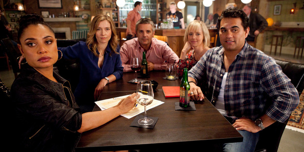 Nothing Trivial features five friends on a pub quiz team, bonded by their love lives. It's Friends with more questions. Photo / Supplied