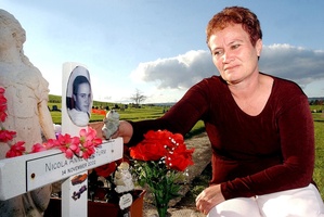 Kathy Sturm at the Kauae Cemetery where her murdered daughter Nikki is buried. File photo / Kelvin Teixeira