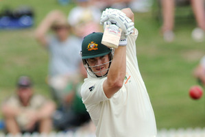 Michael Clarke, Australian skipper on allegations of a falling out with deputy Shane Watson (above). Photo / NZPA