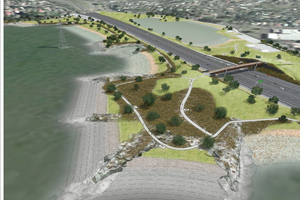 Just under 7ha of park land will be created next to the SH20 motorway at Onehunga in the next two years. Photo / Supplied