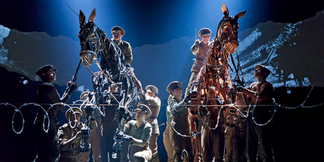 Each horse in War Horse are operated by three people, whose aim is to disappear into the costume to make the creature seem as real as possible. Photo / Supplied
