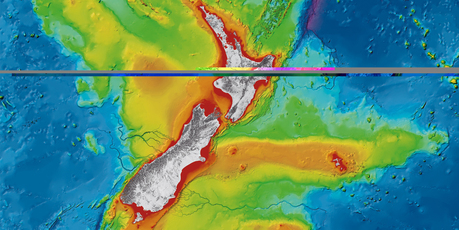 The new Niwa undersea New Zealand map. Photo / Niwa
