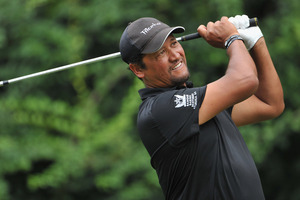 Michael Campbell during the UBS Hong Kong open. Photo / Getty Images