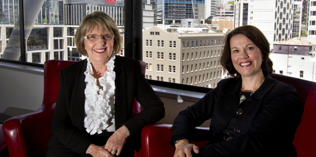 Angela Neighbours (left) and Raechel Ford are expanding in Australia, but staying NZ-based. Photo / Brett Phibbs