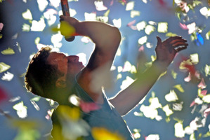 Coldplay's Chris Martin dedicated a song to a singer he doesn't know during the band's Sydney show. Photo/AP