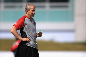 Warriors coach Matthew Elliott during a New Zealand Warriors NRL pre-season training session. Photo / Getty Images