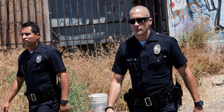 Jake Gyllenhaal and Michael Pena in a scene from End of Watch. Photo/AP