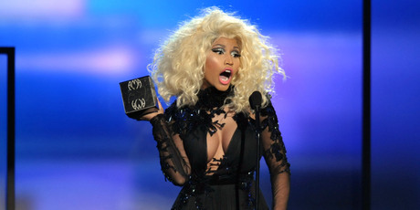 Nicki Minaj snubbed her own album launch party in New York. Photo/AP