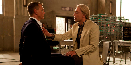 Daniel Craig and Javier Bardem in a scene from Skyfall. Photo/AP