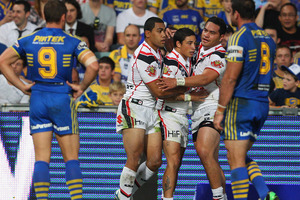 The Warriors won this year's clash in Parramatta. Photo / Getty Images