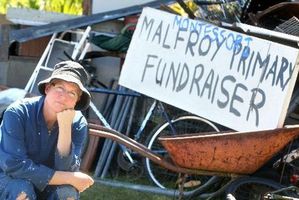 Rotorua's Ruth Thomas was 'gutted' to wake up yesterday morning to find thieves had stolen items which were to be turned into scrap metal to raise money for Rotorua Montessori. Photo / Ben Fraser