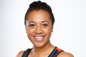 Bessie Manu, the smiley face of netball, will turn savage on Friday night. Photo / Lightworkx Photography.