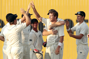 The Black Caps will take the field in Colombo this afternoon with a golden chance to alleviate the hurt of the last 10 months. Photo / AP.