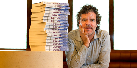 Peter Gordon with his new cook book, Peter Gordon Everyday. Photo / Steven McNicholl