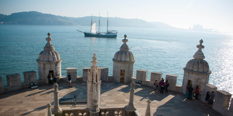 The top of the castle at Belem gives spectacular views around Lisbon, while the surrounding area is one of the city's oldest parts. Photo / Supplied