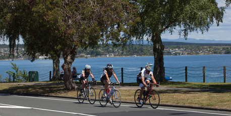 Competitors in the 2012 Lake Taupo Cycle Challenge held over the weekend.Photo / Supplied