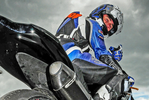 Andrew Stroud has stamped his class on the field with his Suzuki GSX-R1000 superbike.Pictures/Andy McGechan, BikesportNZ.com