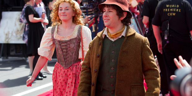Actors on the red carpet during the World premiere of the Hobbit: An Unexpected Journey, in Wellington. Photo / Mark Mitchell