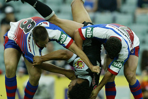 The Warriors played league sevens in 2003-04. Photo / Getty Images