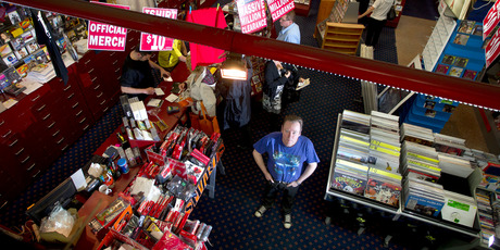 Bryan Clifford has worked at Marbecks Megastore in Queen's Arcade, central Auckland, for 26 years. A huge sale is under way before it closes for good. Photo / Steven McNicholl
