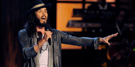 Russell Brand's stories from a bizarre life kept his audience laughing. Photo / AP