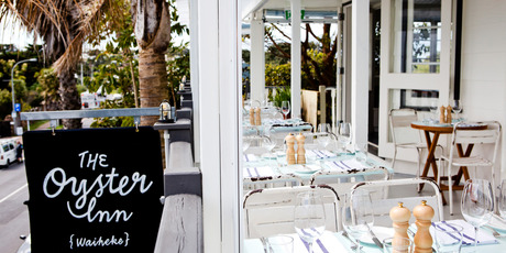 Oyster Inn - on Waiheke Island's main street of Oneroa - is so good it demands a visit. Photo / Babiche Martens