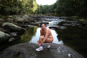 Andrew Pointon - when getting back to nature really means getting back to nature. Photo / John Borren