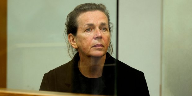 Jacqui Bradley sits in the dock during her sentencing at the Auckland District Court in August 2012. Photo / Greg Bowker