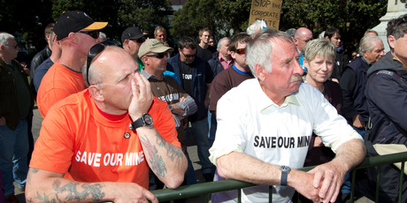Miners at Spring Creek have felt the pain of recent job losses. Photo / NZ Herald