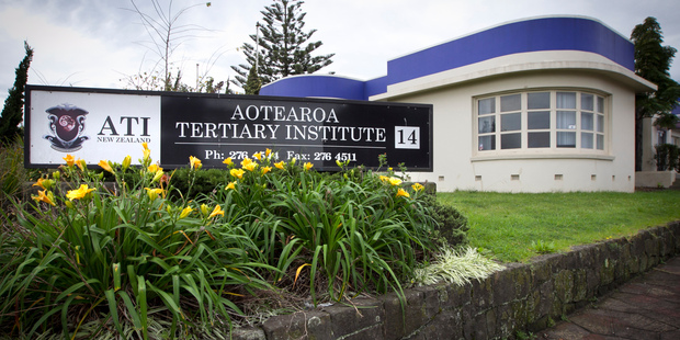 Aotearoa Tertiary Institute is one of the four suspended facilities. Photo / Natalie Slade