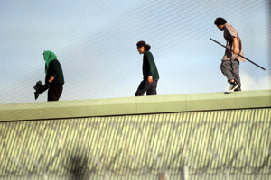 Inmates at Hawkes Bay Prison protested before the ban. Photo / APN