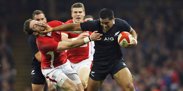 Julian Savea's 10 runs with the ball netted him the most gain in ground of any All Black, with a total of 120 metres. Photo / Getty Images