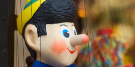 Your nose heats up when you're lying, a phenomenon dubbed the "Pinocchio effect".Photo / Thinkstock