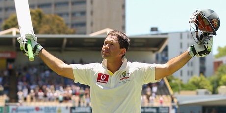 Ricky Ponting acknowledges the crowd after he was dismissed playing his last international match. Photo / Getty Images
