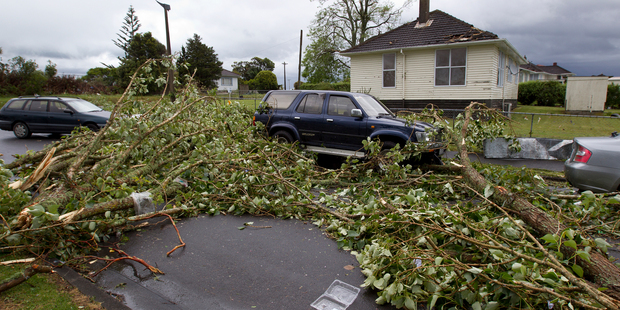 Some Hobsonville homes are still waiting for power to be restored. Photo / Sarah Ivey