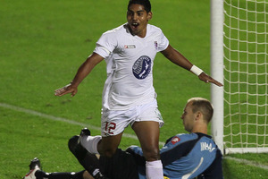 Waitakere United striker Roy Krishna. Photo / Getty Images.