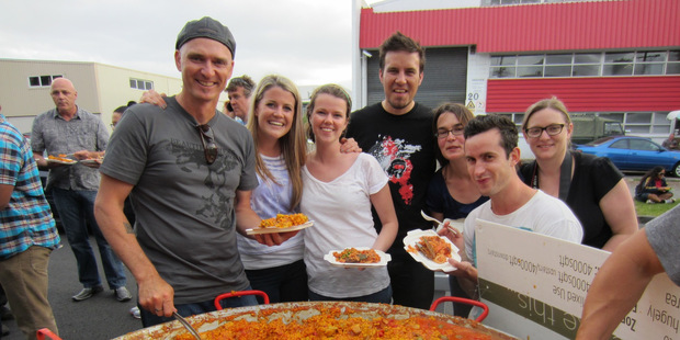 The collective members from left, starting with the guy with the shades hanging off his T shirt are Blue Bradley; Gemma Taylor; Grace Allen; Nigel Cottle; Katey Bradley; Brad Mills; Sam Davey.
