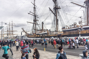 Festival bosses say a tall ships festival like that held in Dublin this year would be a rare opportunity for Auckland. Photo / William Murphy Creative Commons