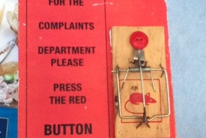 A version of customer feedback: Lawson spotted this at his local fish and chip shop. Photo / Supplied