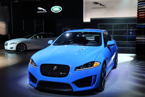 The XKR-S, Jaguar's latest and most powerful sedan, was making its first appearance when it went on show in Los Angeles. Photo / Supplied