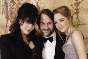 Fran Walsh (left) with Peter Jackson and Saoirse Ronan, star of The Lovely Bones which Walsh co-wrote and produced. Jackson directed. Photo / Supplied