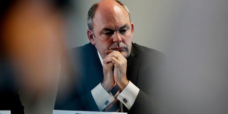 Cabinet minister Steven Joyce engaged in a Twitter battle over taxpayer funds for corporate R&D. Photo / Christine Cornege