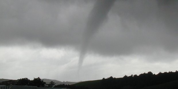 Tornadoes cannot be reliably predicted, with warning times in tens of minutes at best. Photo / George Richards