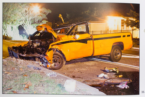 Drink-driver Wally Watson went to prison for this crash that killed his friend Gavin Cuthbert. Photo / NZ Herald